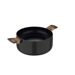 Bergner Kastrol s nepřilnavým povrchem a poklicí 20 cm Earth Black