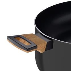 Bergner Kastrol s nepřilnavým povrchem a poklicí 20 cm Earth Black