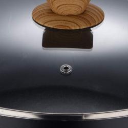 Bergner Kastrol s nepřilnavým povrchem a poklicí 24 cm Earth Black