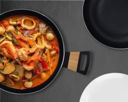 Bergner Kastrol s nepřilnavým povrchem a poklicí 28 cm Earth Black