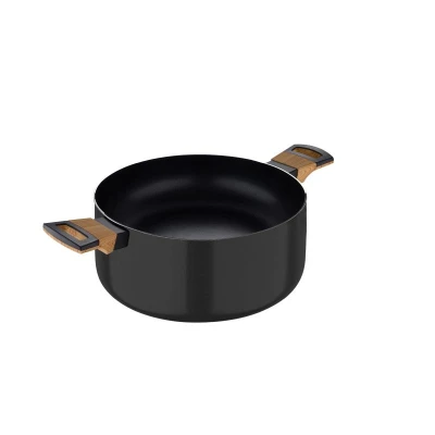 Bergner Kastrol s nepřilnavým povrchem a poklicí 28 cm Earth Black