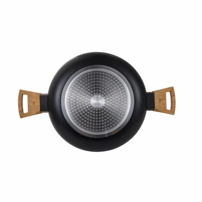 Bergner Kastrol s nepřilnavým povrchem a poklicí 28 cm Earth Black
