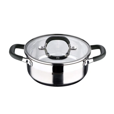 Bergner Kastrol s pokrievkou nerez MIDNIGHT 20 cm 2,3 litra