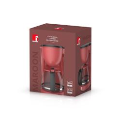Bergner Kávovar překapávač elektrický MAROON 600W 1.25L KAŠTANOVÁ BG