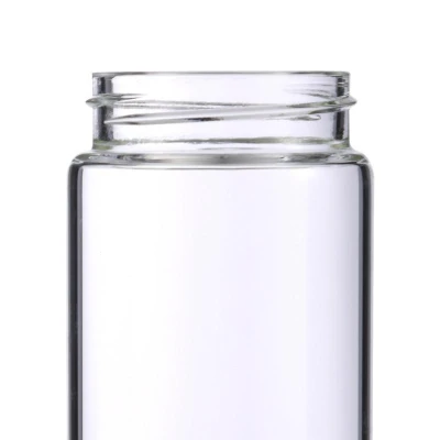 Bergner Lahev skleněná přenosná s bambusovým víkem 600 ml