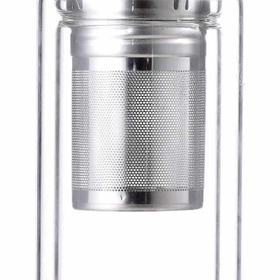 Bergner Lahev skleněná přenosná se sítkem 350 ml