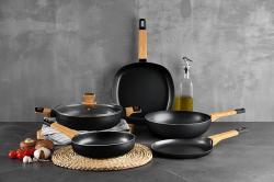 Bergner Pánev grilovací s nepřilnavým povrchem 28 cm Earth Black