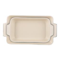 Bergner Pekáč obdélníkový kamenina sada 2 ks Excalibur zelená