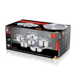 Bergner Sada nádobí nerez 12 ks JUMBO, INDUKCE