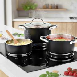 Bergner Sada nádobí nerez 5 ks Ronda černá