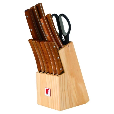 Bergner BG-8911-MM Sada nožů v dřevěném bloku 6 ks NATURE Bergner BG-8911-MM Sada nožů v dřevěném bloku 6 ks NATURE