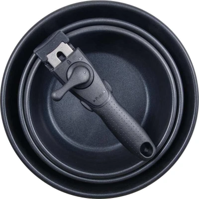 Bergner Sada pánví nerez s nepřilnavým povrchem ClickCook 3 ks 18, 20, 24 cm