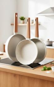 Bergner Sada pánví s nepřilnavým povrchem Naturally 3 ks 18, 22, 26 cm