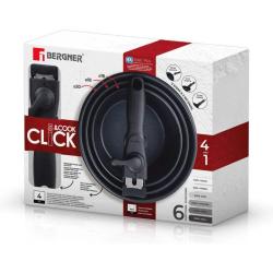 Bergner Sada rendlíků nerez s nepřilnavým povrchem ClickCook 3 ks 16, 18, 20 cm Bergner Sada rendlíků nerez s nepřilnavým povrchem ClickCook 3 ks 16, 18, 20 cm