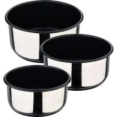 Bergner Sada rendlíků nerez s nepřilnavým povrchem ClickCook 3 ks 16, 18, 20 cm