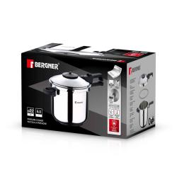 Bergner Tlakový hrnec CRETA nerez 6 litrů, 22 cm