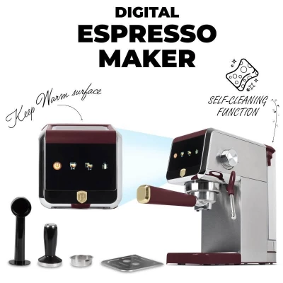Berlingerhaus Automatický a pákový kávovar digitální 2v1 Leonardo Collection