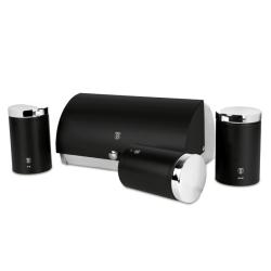 Berlingerhaus Chlebník a sada dóz na potraviny 4 ks Matte Black Collection Berlingerhaus Chlebník a sada dóz na potraviny 4 ks Matte Black Collection