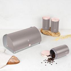 Berlingerhaus Chlebník a sada dóz na potraviny 4 ks Taupe Collection