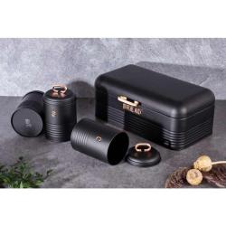 Berlingerhaus Chlebovka a dóza na potraviny sada 4 ks Black Rose Collection