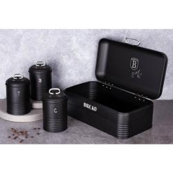 Berlingerhaus Chlebovka a dóza na potraviny sada 4 ks Black Silver Collection