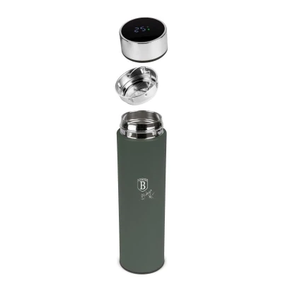 Berlingerhaus Chytrá termoska s ukazatelem teploty 0,5 l Matte Green Collection