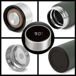 Berlingerhaus Chytrá termoska s ukazatelem teploty 0,5 l Matte Green Collection