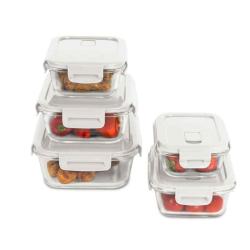 Berlingerhaus Dóza na potraviny s víkem skleněná sada 5 ks Sahara Collection