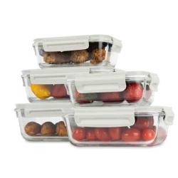 Berlingerhaus Dóza na potraviny s víkem skleněná sada 5 ks Sahara Collection