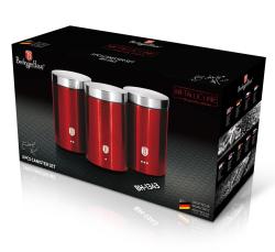 Berlingerhaus Dóza na potraviny sada 3 ks Burgundy Metallic Line