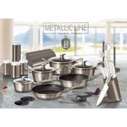 Berlingerhaus Dóza na potraviny sada 3 ks Carbon Metallic Line