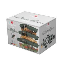 Berlingerhaus Dóza na potraviny sada 3 ks Matte Green Collection