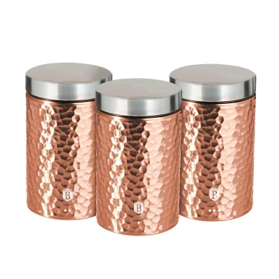 Berlingerhaus Dóza na potraviny sada 3 ks Primal Rosegold Metallic Line