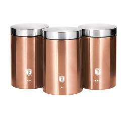 Berlingerhaus Dóza na potraviny sada 3 ks Rosegold Metallic Line