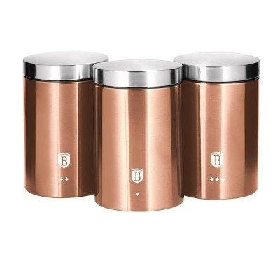 Berlingerhaus Dóza na potraviny sada 3 ks Rosegold Metallic Line Berlingerhaus Dóza na potraviny sada 3 ks Rosegold Metallic Line