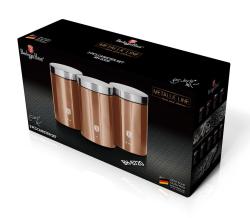 Berlingerhaus Dóza na potraviny sada 3 ks Rosegold Metallic Line
