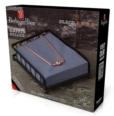 Berlingerhaus Držák na ubrousky Black Rose Collection
