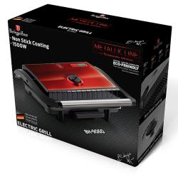 Berlingerhaus Elektrický kontaktní gril s nepřilnavým povrchem Burgundy Metallic Line