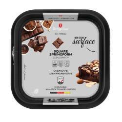 Berlingerhaus Forma na dort hranatá s titanovým povrchem 28 x 28 cm Matte Black Collection