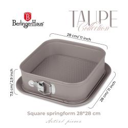 Berlingerhaus Forma na dort s titanovým povrchem 28x28 cm Taupe Collection