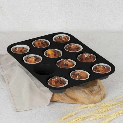 Berlingerhaus Forma na muffiny s nepřilnavým povrchem 12 ks Antracit Collection