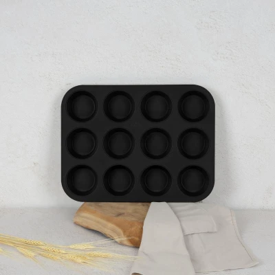 Berlingerhaus Forma na muffiny s nepřilnavým povrchem 12 ks Antracit Collection