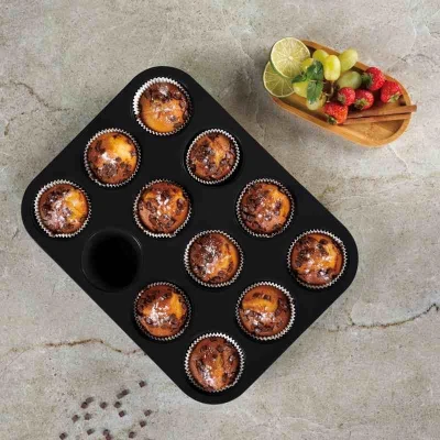 Berlingerhaus Forma na muffiny s nepřilnavým povrchem 12 ks Antracit Collection