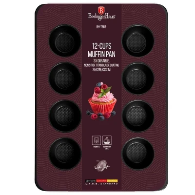Berlingerhaus Forma na muffiny s nepřilnavým povrchem 12 ks Burgundy