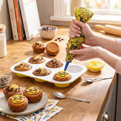 Berlingerhaus Forma na muffiny + zdobička s titanovým povrchem 6 ks kolekce MIMONI