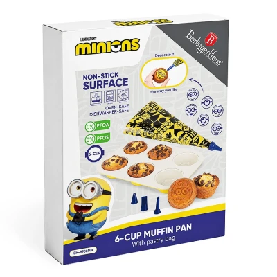 Berlingerhaus Forma na muffiny + zdobička s titanovým povrchem 6 ks kolekce MIMONI