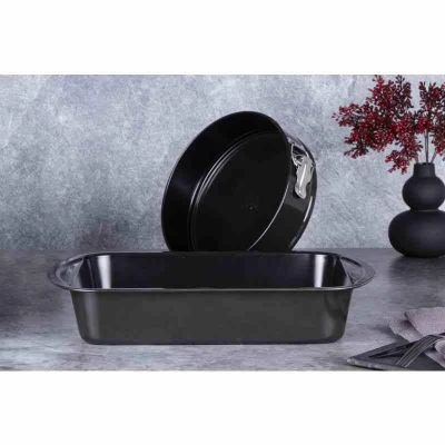 Berlingerhaus Sada pečicích forem s titanovým nepřilnavým povrchem 2 ks Shiny Black Edition