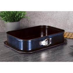 Berlingerhaus Forma s nepřilnavým povrchem 2v1 Aquamarine Metallic Line 39x27x7,5cm