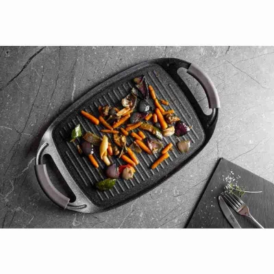 Berlingerhaus Grilovací deska s mramorovým povrchem Carbon PRO Line 47 cm