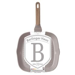 Berlingerhaus Grilovací pánev s titanovým povrchem 28 cm Taupe Nordic Collection